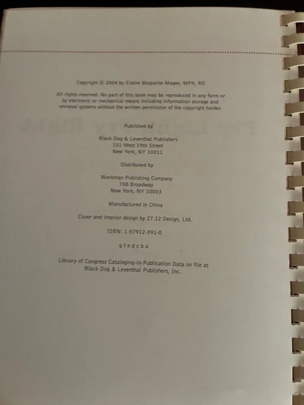 Fry Light Fry Right Cookbook Elaine Magee MPH RD Spiral Bound Healthy Frying